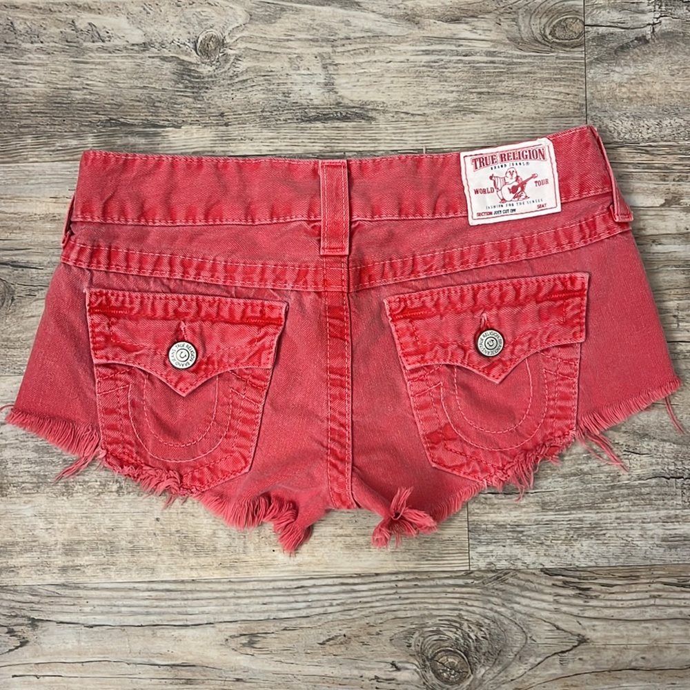 TRUE RELIGION JOEY CUT OFF Sz 27 EUC
